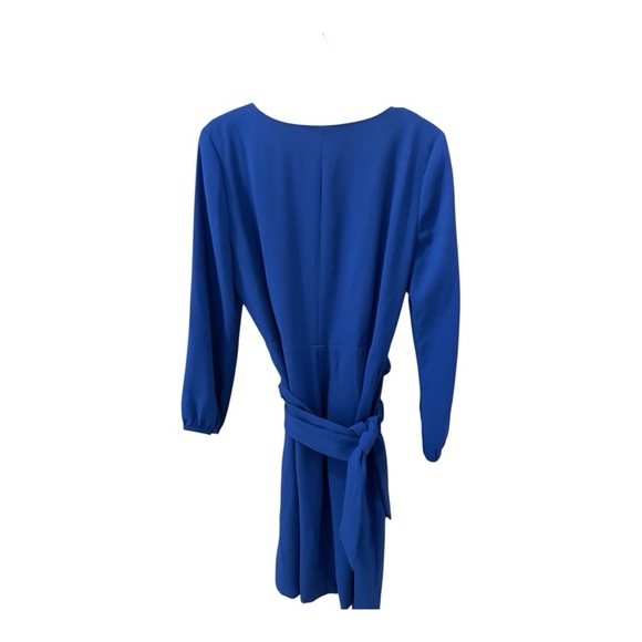 J. Crew Classic Crepe Wraparound Dress, Size 8, Long Sleeves. - Picture 2 of 5